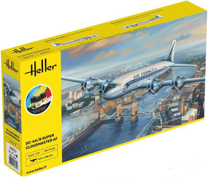 DC6 Super Cloudmaster Af Starter Kit – Heller 1:72