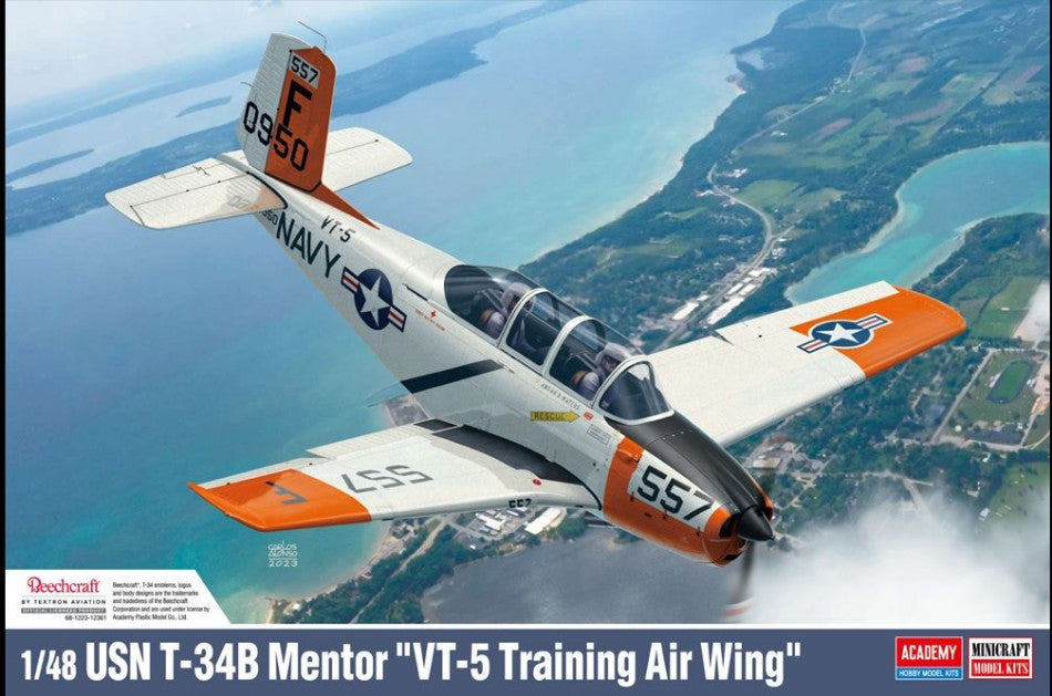 Usn T-34B Mentor Vt-5 Training Air Wing Kit 1:48 – Academy