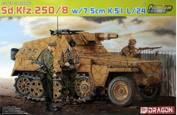 SD.KFZ.250/8 W/7,5 Cm K.51 L/24 Kit – Dragon 1:35