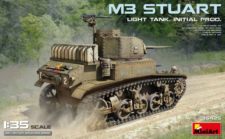 M3 Stuart Light Tank Initial Prod. Kit – Miniart 1:35
