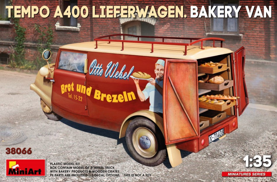 Tempo A400 Lieferwagen Bakery Van Kit – Miniart 1:35
