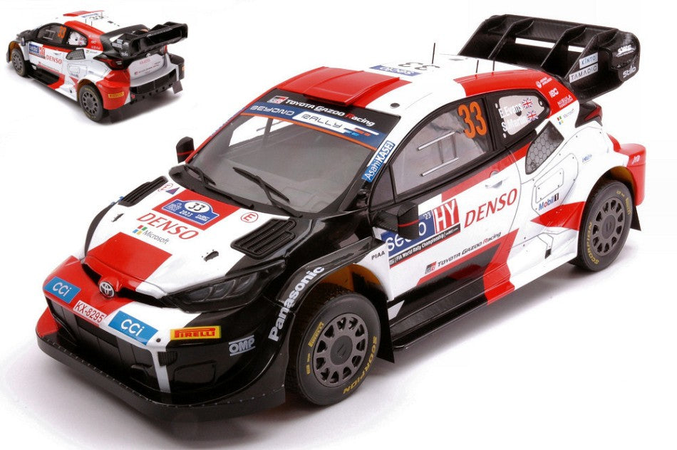 Toyota Gr Yaris Wrc Hybrid N.33 Rally Finland 2023 Evans-Martin 1:18 – Ixo Model