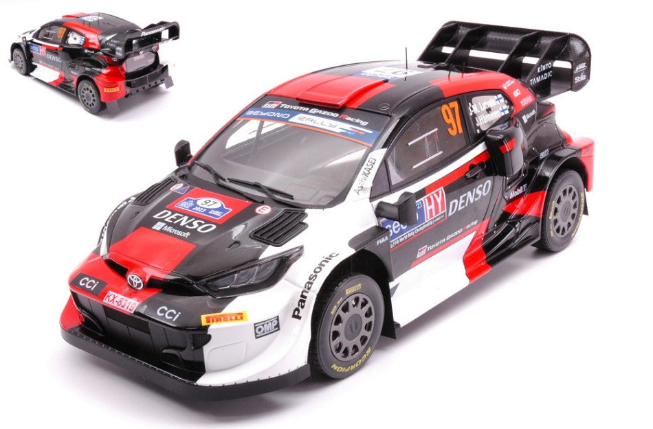 Toyota Gr Yaris N.97 Finland Rally 2023 Latvala-Hanninen 1:18 – Ixo Model
