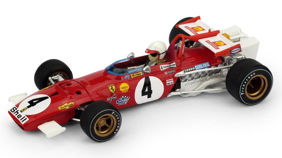 Ferrari 312B Clay Regazzoni 1970 N.4 Winner Italy GP W/pilote – Brumm 1:43