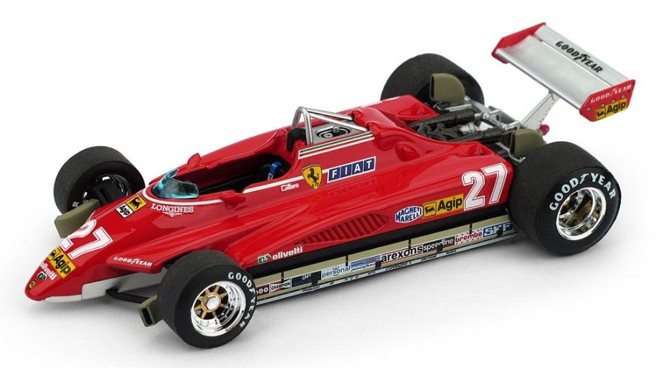 Ferrari 126 C2 G.VILLENEUVE 1982 N.27 Brazil GP LIM.250 – Brumm 1:43