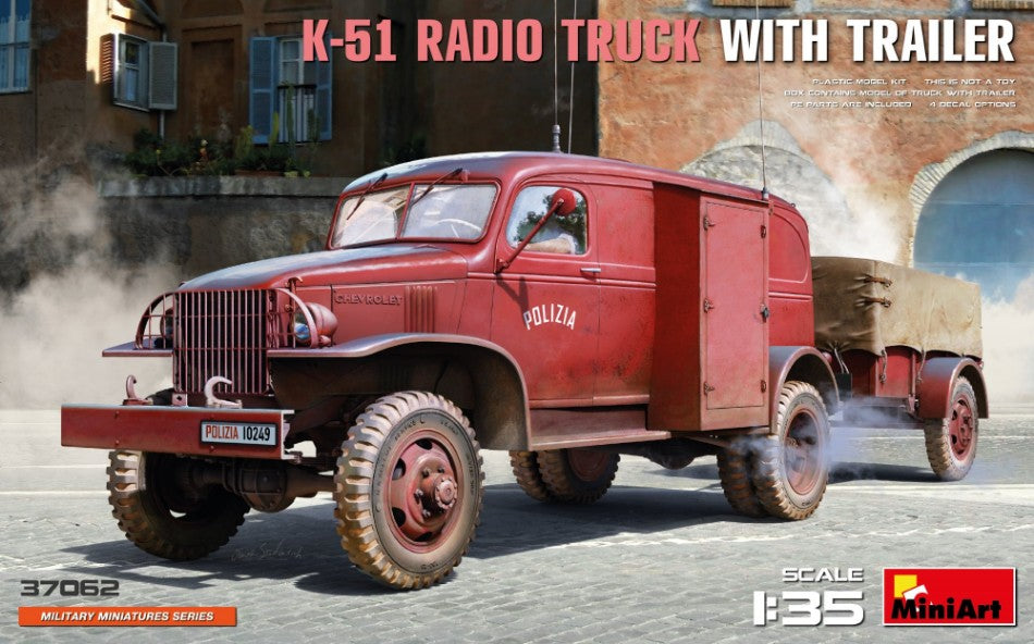 K-51 Radio Truck W/trailer Kit – Miniart 1:35