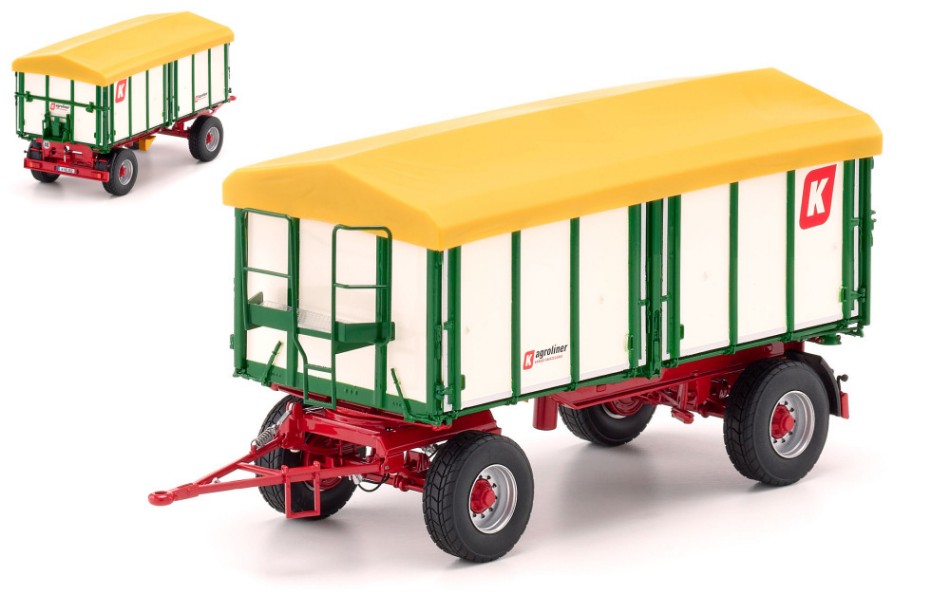 Carro Raccolta Kroger Two-axle Three-way Tipper Hkd 302 – Wiking 1:32