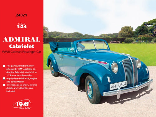 Admiral Cabriolet WWII German Passenger Car Kit – ICM 1:24
