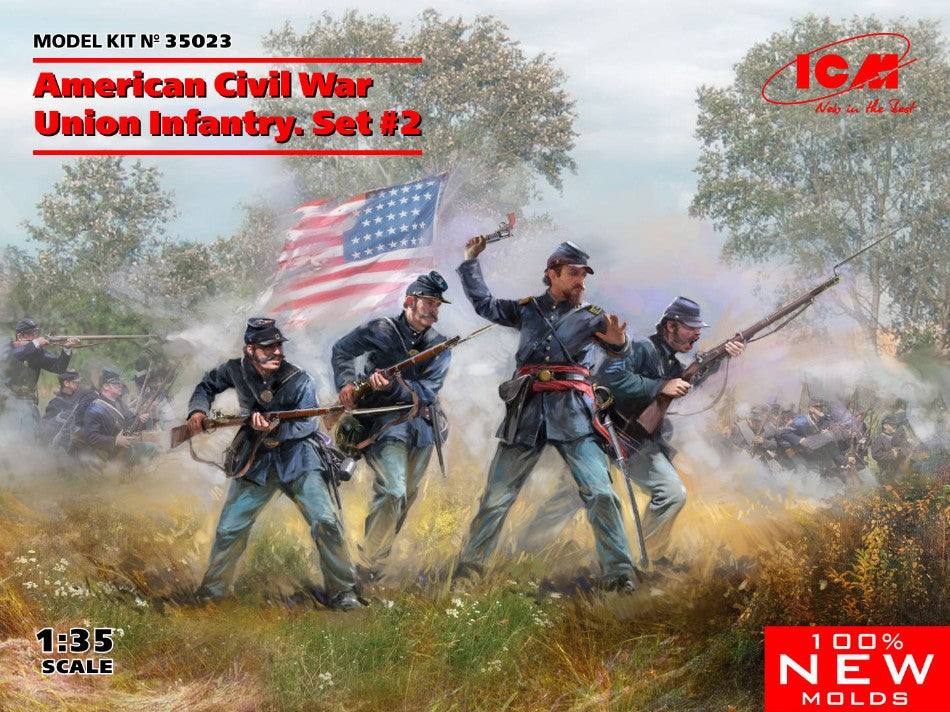 American Civil War Union Infantry Set 2 Kit – ICM 1:35