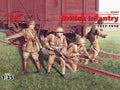 British Infantry 1917-1918 1 Officer + 3 Soldiers Kit – ICM 1:35