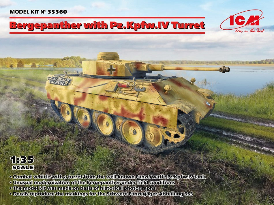 Bergepanther With Pz.kpfw.iv Turret Kit – ICM 1:35