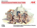 French Armoured Vehicle Crew 1940 4 Figures Kit – ICM 1:35