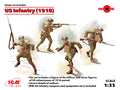 US Infantry 1918 4 Figures Kit – ICM 1:35