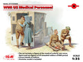 WWII US Medical Personnel 4 Figures Kit – ICM 1:35