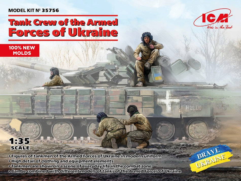 Tank Crew Of The Armed Forces Of Ukraine Kit – ICM 1:35