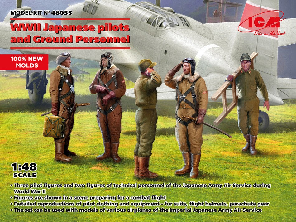 Japanese Pilots And Ground Personnel WWII Kit – ICM 1:48