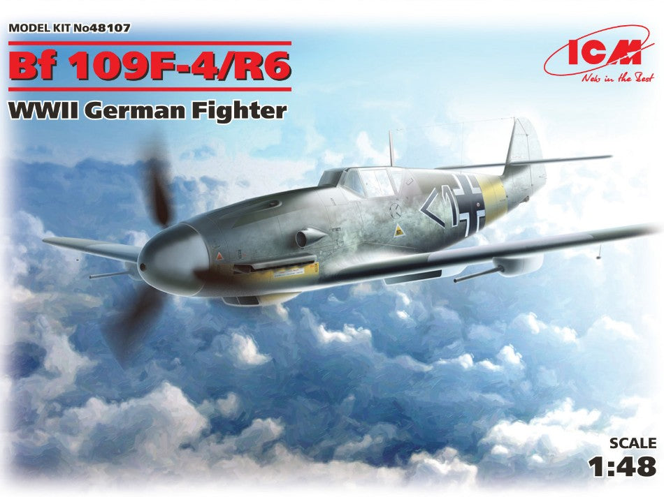 Messerschmitt Bf 109F-4/R6 WWII German Fighter Kit – ICM 1:48