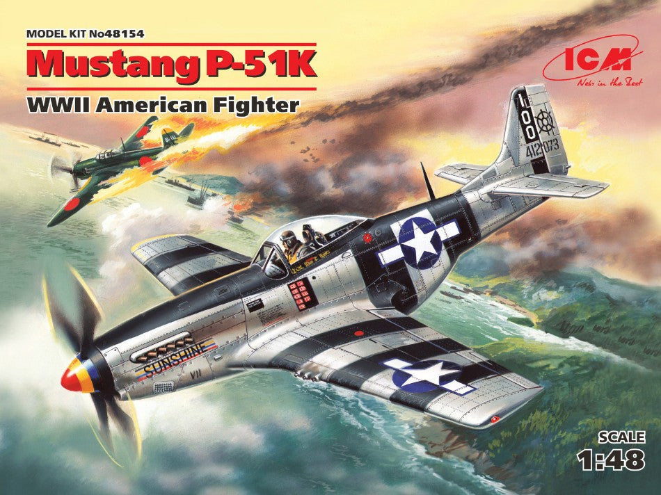 Mustang P-51K WWII American Fighter Kit – ICM 1:48