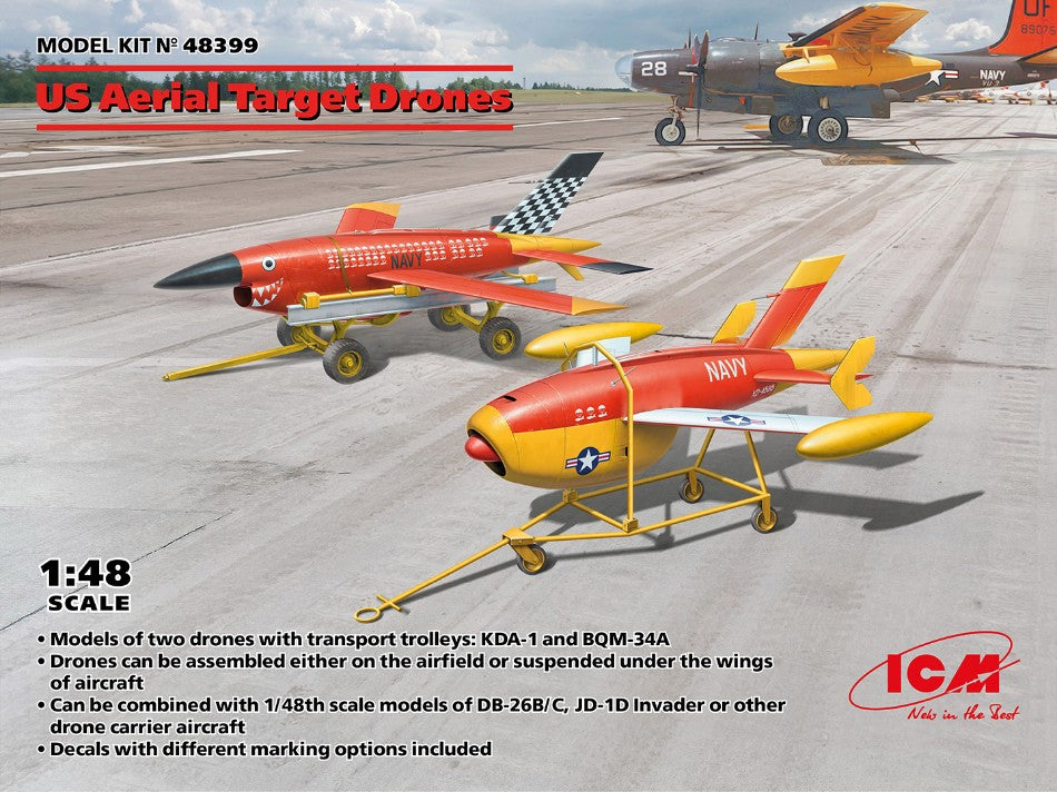 US Aerial Target Drons Kit – ICM 1:48
