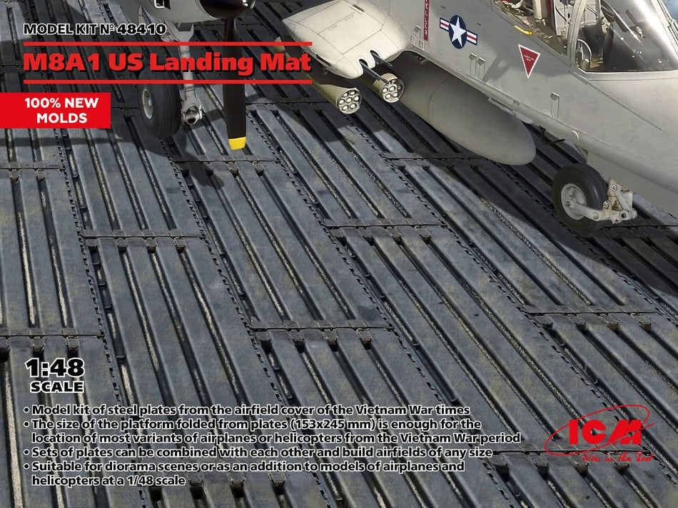 M8A1 US Landing Mat 153x245 Mm Kit – ICM 1:48