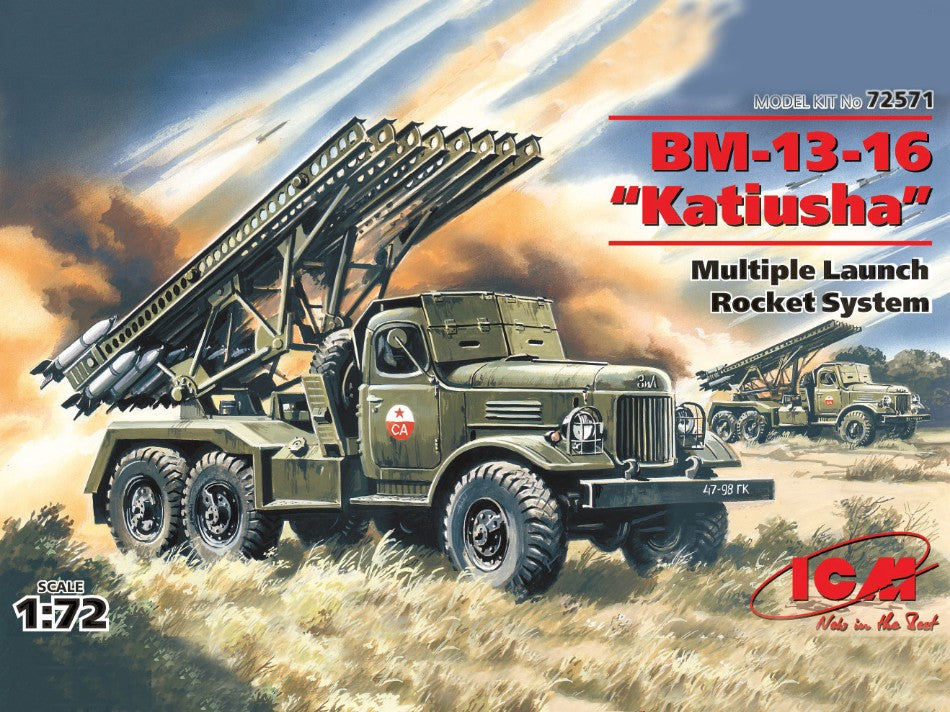 BM-13-16 Katiusha Multiple Launch Rocket System On ZIL-157 Base Kit – ICM 1:72