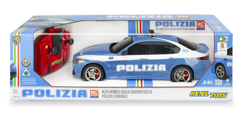 Alfa Romeo Giulia Polizia Radiocomando – RE.EL.Toys 1:18