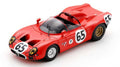 Alfa Romeo 33 N.65 12 H Sebring 1967 A.DE Adamich-t.zeccoli – Spark Model 1:43