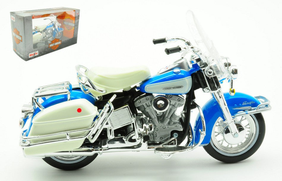 Harley Davidson Flh Electra Glide 1966 Light blu 1:18 – Maisto