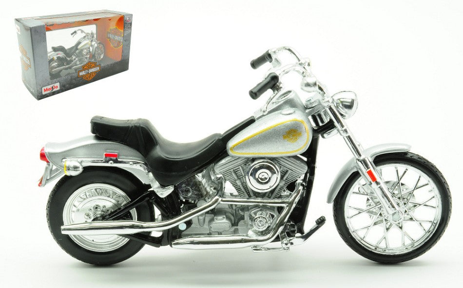 Harley Davidson Fxst Softail 1984 argento 1:18 – Maisto