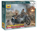German Motorcycle R-12 W/sidecar Kit – Zvezda 1:72
