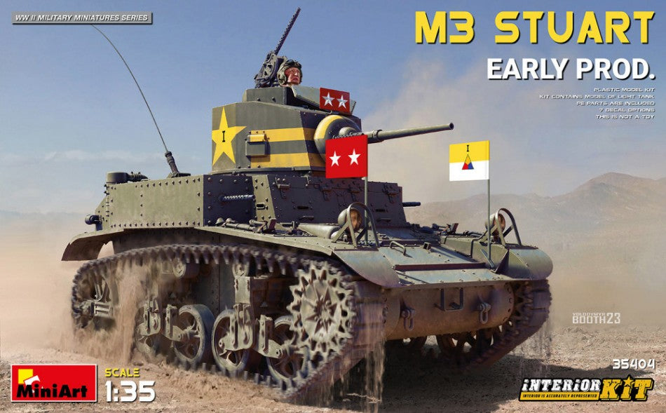 M3 Stuart Early Prod. Interior Kit – Miniart 1:35