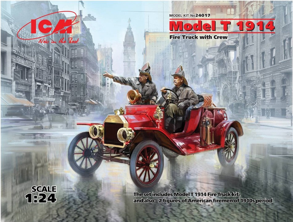 Model T 1914 Fire Truck With Crew Kit – ICM 1:24