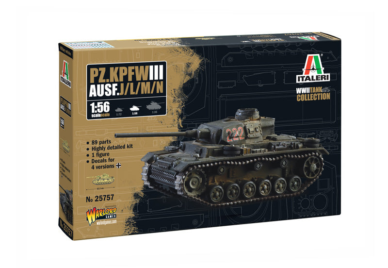 Pz.kpfw. Iii Ausf.j/l/m/n Kit – Italeri 1:56