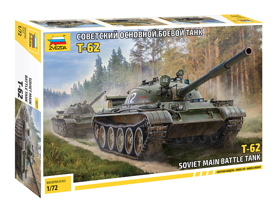 T-62 Soviet Main Battle Tank Kit – Zvezda 1:72
