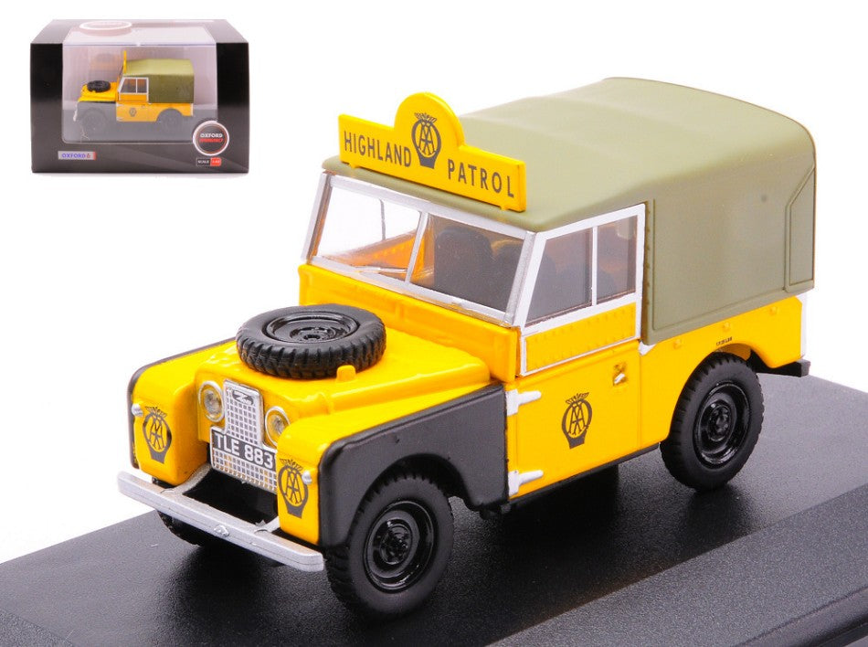 Land Rover Series 1 88" Canvas Aa Highland Patrol Yellow – Oxford 1:43