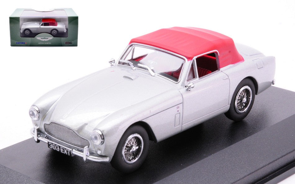Aston Martin DB2 Mkiii Silver W/red Roof – Oxford 1:43
