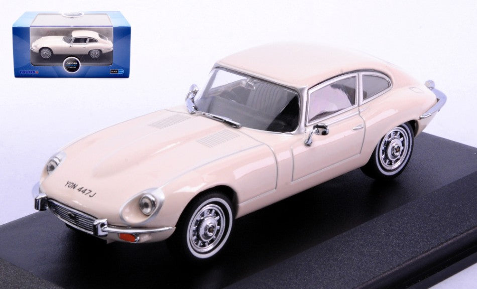 Jaguar E-type Coupe' V12 Light Beige – Oxford 1:43