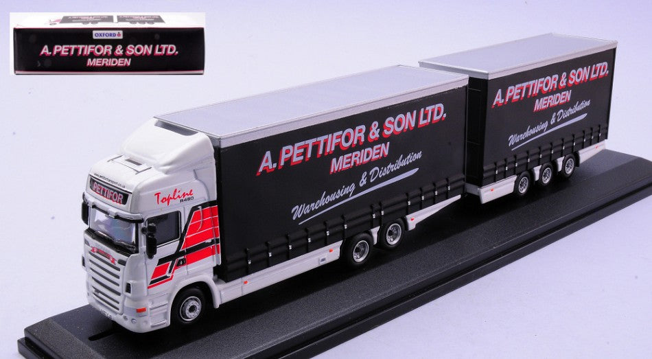 Autoarticolato Scania Topline Drawbar A.PETTIFOR & Son Ltd – Oxford 1:76