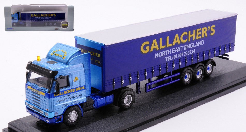 Bilico Scania 113 40ft Curtainside Gallacher's – Oxford 1:76