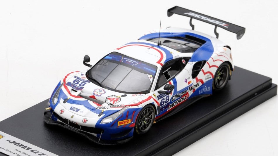 Ferrari 488 GT3 Evo N.68 Fia Cup Paul Ricard 2022 Evan Chen – Looksmart 1:43