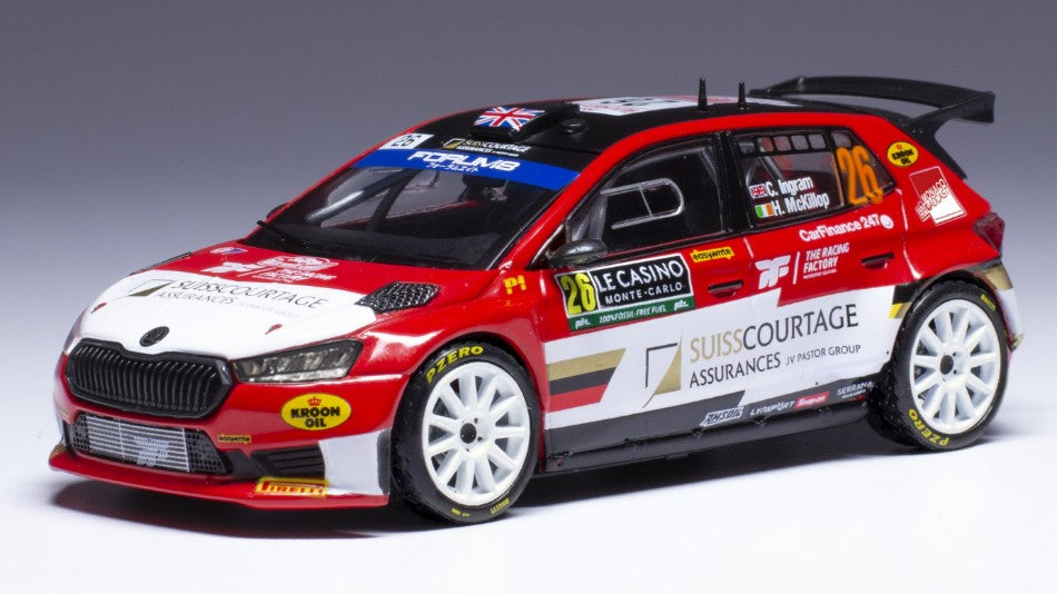 Skoda Fabia RALLY2 N.26 Rally Monte Carlo 2024 Ingram-mckillop – Ixo Model 1:43