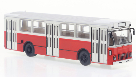 Fiat 418 Al Autobus 1972 Beige-red – Brekina 1:87