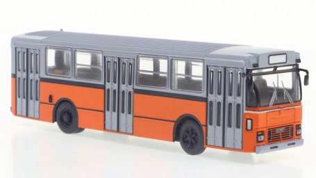 Fiat 418 Al Autobus 1976 Grey-orange – Brekina 1:87
