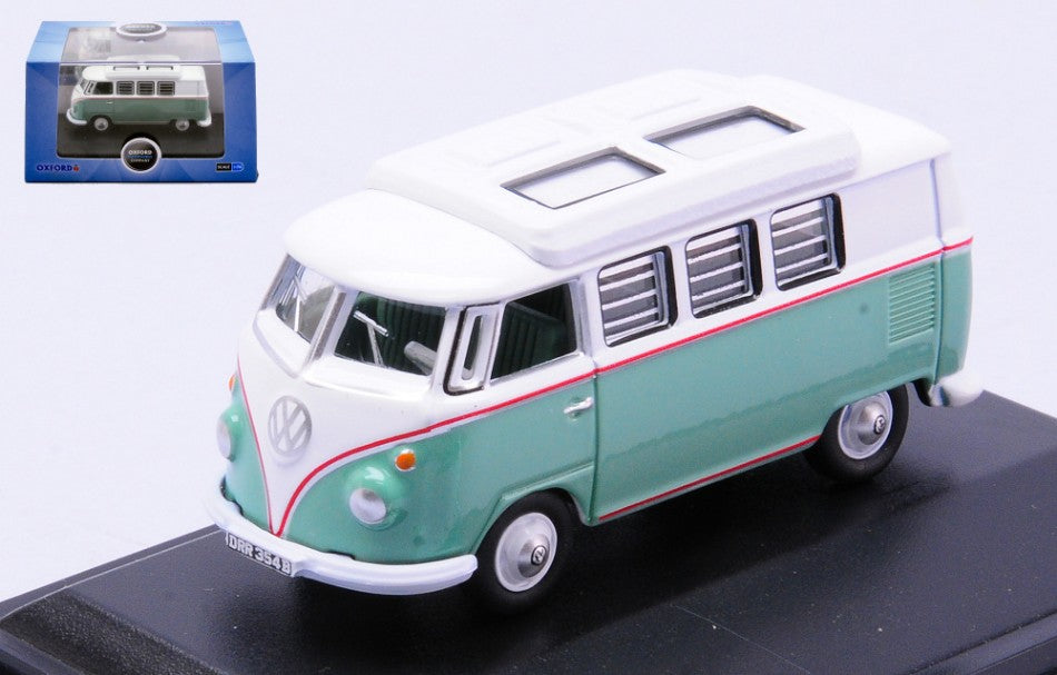 VW T1 Camper Turquoise/white – Oxford 1:76