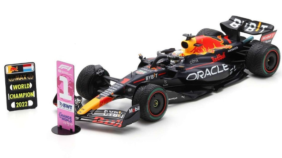 Red Bull Max Verstappen 2022 N.1 Winner Japanese GP (w/w.ch.board) – Spark Model 1:12