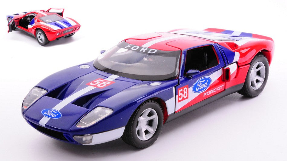 Ford GT Concept N.58 Blue/red/white – MotorMax 1:24