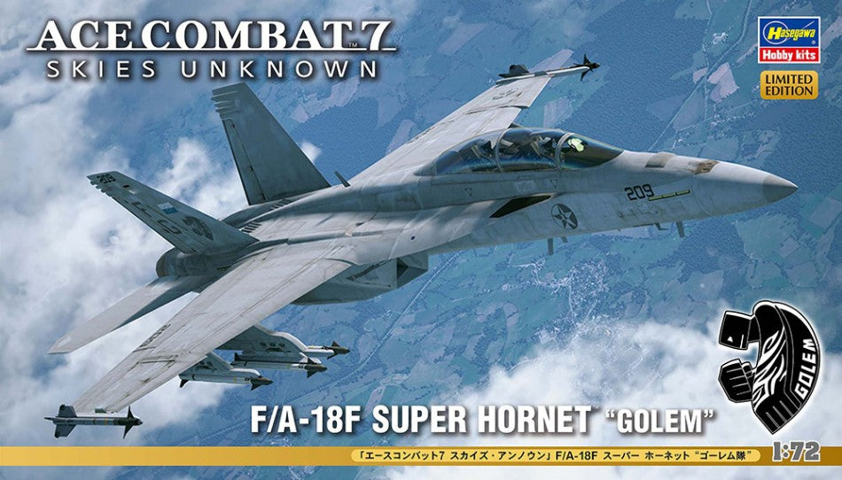 Ace Combat 7 Skies FA-18F Super Hornet Golem Kit – Hasegawa 1:72