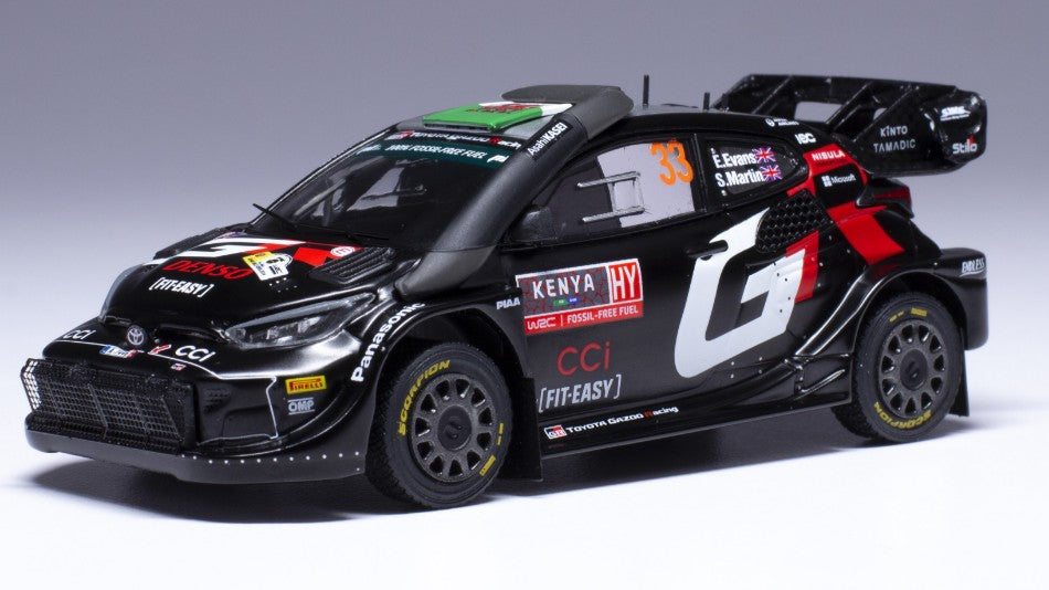 Toyota Yaris WRC N.33 Safari Rally Kenia 2024 Evans-martin – Ixo Model 1:43