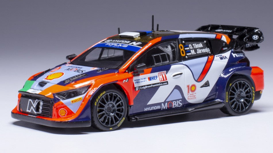Hyundai i20 N WRC N.8 Rally Croatia 2024 Tanak-jarveoja – Ixo Model 1:43