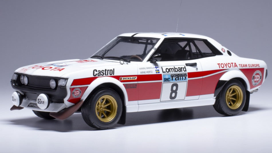Toyota Celica 2000 GT N.8 Rac Rally 1977 Mikkola-Hertz 1:18 – Ixo Model